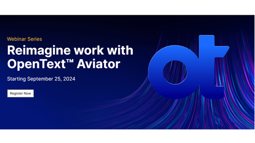 Opentext Aviator webinars